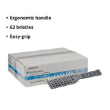 McKesson Hair Brush Gray Plastic Vented, 7.5", 63 Bristles