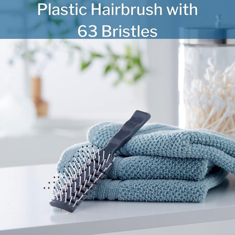 McKesson Hair Brush Gray Plastic Vented, 7.5", 63 Bristles