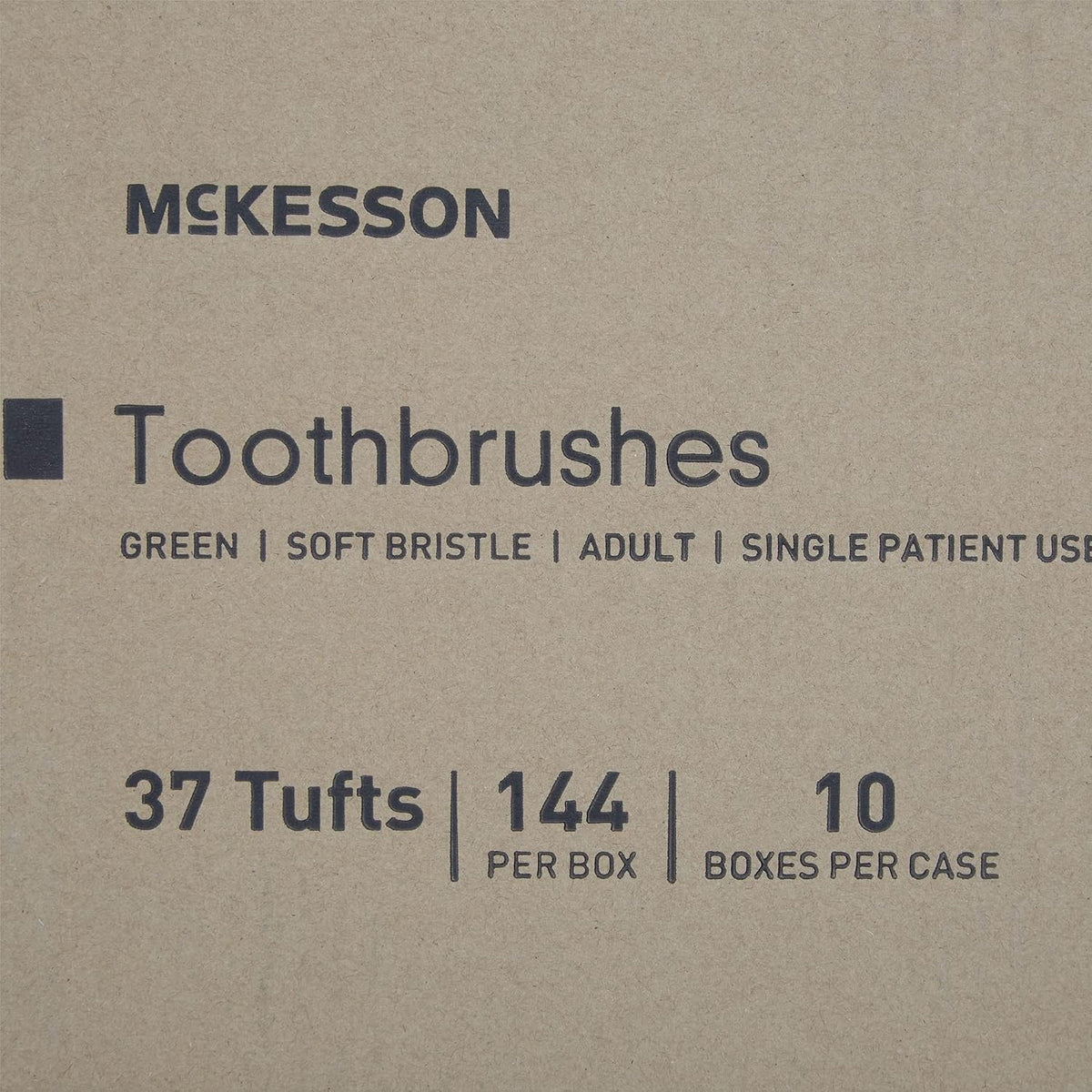 McKesson Adult Soft Bristle Straight Toothbrush, Green