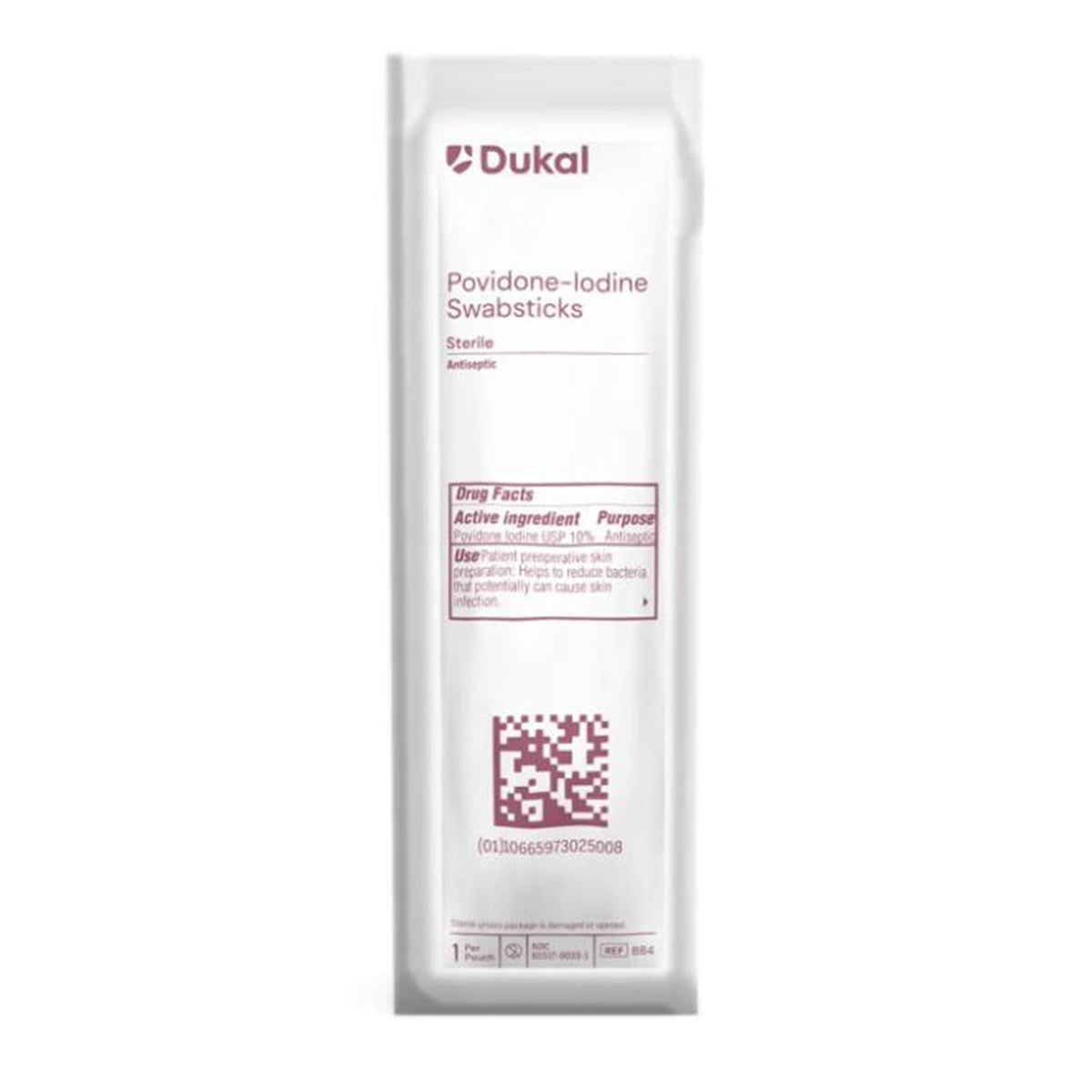 Aplicare Povidone-Iodine Swabstick, Impregnated, 10% Strength, Sterile, 4" Length - 96-7035-Pack - LL Medico