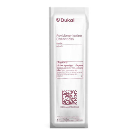Aplicare Povidone-Iodine Swabstick, Impregnated, 10% Strength, Sterile, 4" Length - 96-7035-Pack - LL Medico