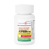 Health Star Low-Dose Aspirin, 81 mg, Tablet - 981-12-HST - LL Medico