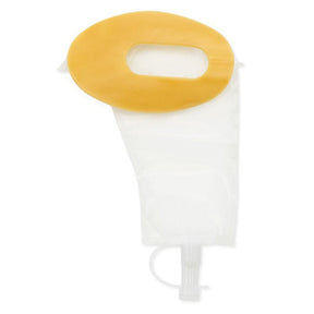 Hollister Female Urinary Pouch Kit, 4.5 Inch Width, 7.5-Inch One-Piece Pouch, Flat, Transparent