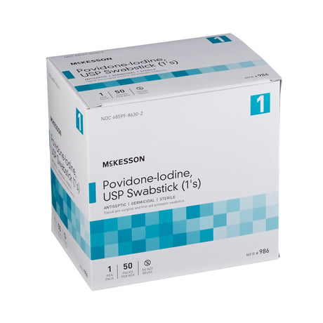 McKesson Povidone-Iodine USP Swabstick, Antiseptic, 1 Count
