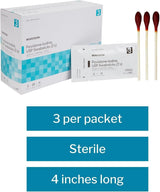 McKesson Povidone-Iodine USP Swabsticks, 3's, Antiseptic Sterile