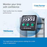 Traceable Electronic Alarm Timer, 99 Minute/59 Second