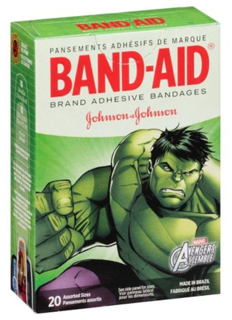 Band-Aid Avengers Adhesive Bandages, Sterile, Assorted Sizes