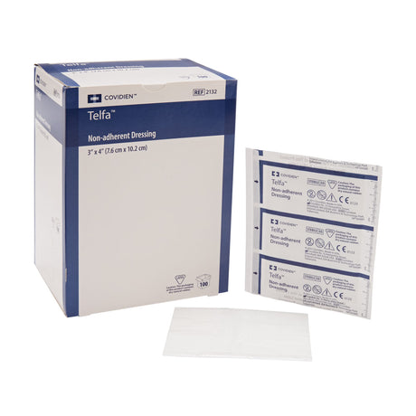 Cardinal Health Telfa Ouchless Nonadherent Dressing, 3" x 4" - 2132 - LL Medico
