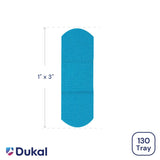 Dukal American White Cross Blue Metal Detectable Adhesive Strip, 1 x 3 Inch