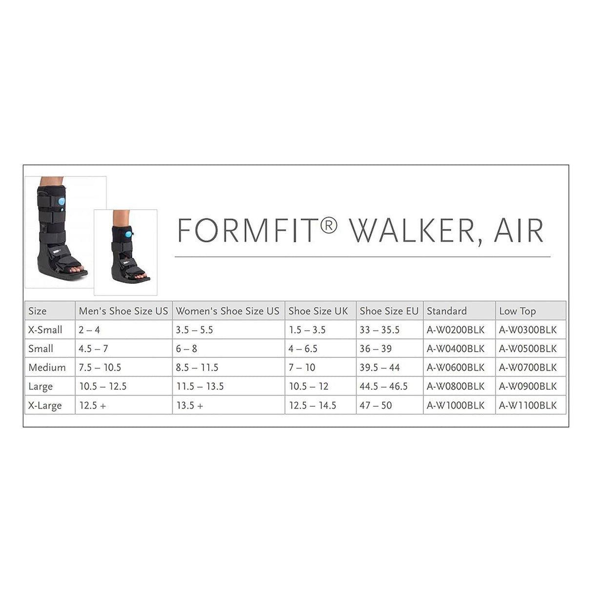 Ossur Equalizer Standard Height Air Walker Walker Boot
