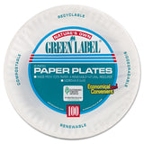 AJM Nature's Own Green Label, Paper Plate, White, Paper - AJMPP9GRAWH - LL Medico