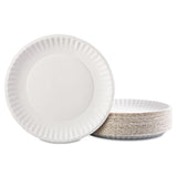 AJM Nature's Own Green Label, Paper Plate, White, Paper - AJMPP9GRAWH - LL Medico