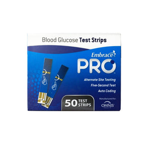 Embrace Blood Glucose Test Strips, 50 Count