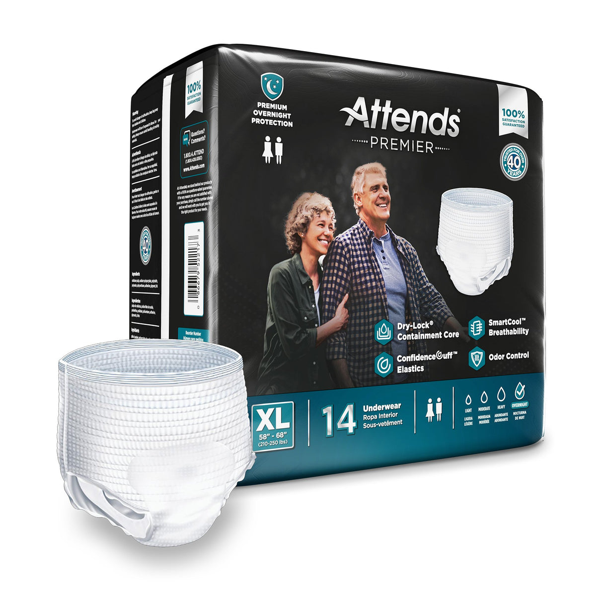 Attends Premier Pull-Up Absorbent Underwear