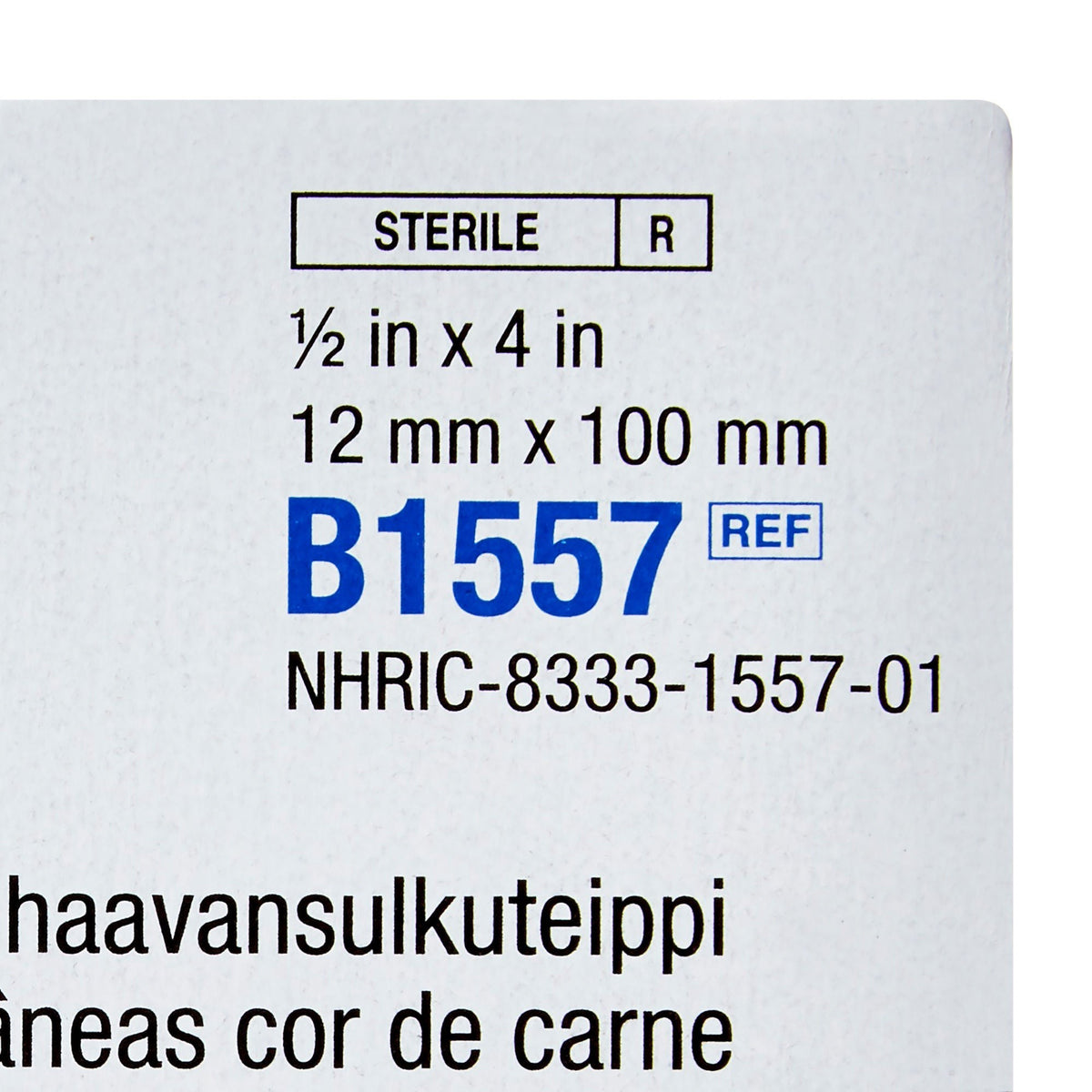 Steri-Strip Skin Closure Strips, Sterile, Nonwoven, Flexible, Tan, 0.5" x 4" - B1557 - LL Medico