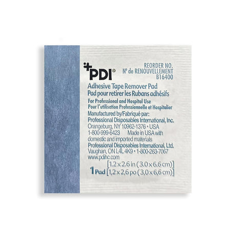 PDI Adhesive Remover, 3 x 6.6 Centimeter Wipe