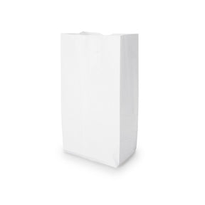 General Grocery Paper Bags, Standard Duty, #6, 3.63" x 6" x 11.06", White Paper - BAGGW6500 - LL Medico