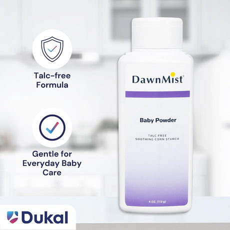 DawnMist Baby Powder, Talc Free, 4 oz