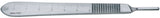 BR Surgical Scalpel Handle, Stainless Steel, Size 3, Non-Sterile - BR06-10301-Single - LL Medico