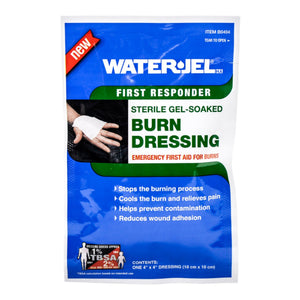 Water-Jel Burn Stop Hydrogel Burn Dressing, 4 x 4 Inch