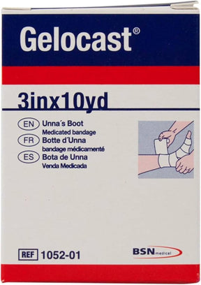 Gelocast Unna Boot, Zinc Oxide & Calamine, Tan, Cotton, Non-Sterile, 3" x 10 yd - BSN01052 - LL Medico