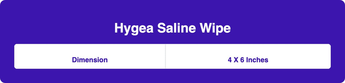 PDI Hygea Sterile Saline Wipe, Unscented, Individually Wrapped, 4" x 6" - C22370 - LL Medico