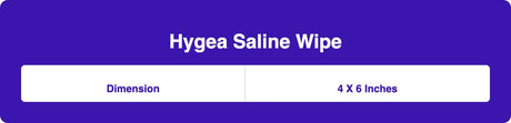 Hygea Sterile Saline Wipe, Unscented, 3" x 4"