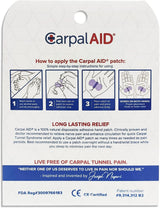 Carpal Aid Patch Hand-Based Carpal Tunnel Support