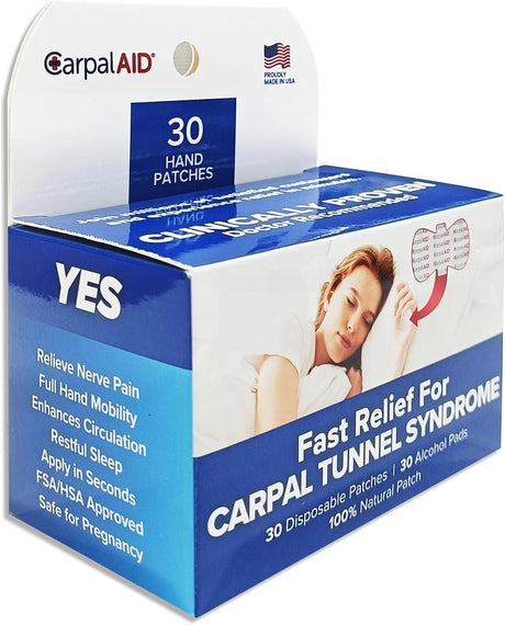Carpal Aid Patch Hand-Based Carpal Tunnel Support