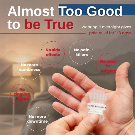 Carpal Aid Patch Hand-Based Carpal Tunnel Support