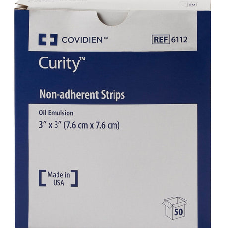 Cardinal Health Curity Oil Emulsion Impregnated Dressing, 3 x 3 Inch