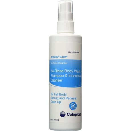Coloplast Bedside-Care No-Rinse Body Wash, Shampoo & Incontinent Cleanser, 8 fl oz