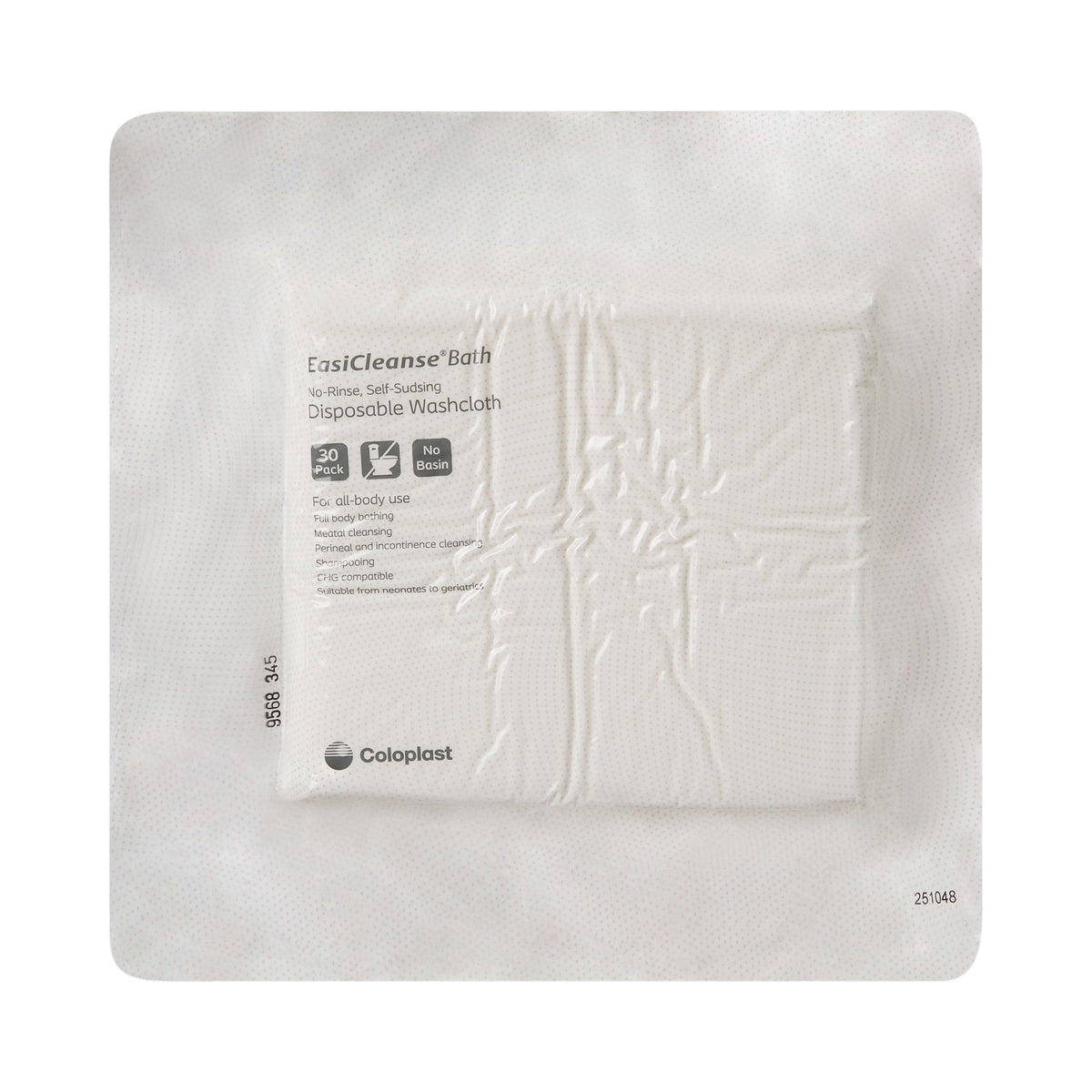 Coloplast EasiCleanse Bath No-Rinse Self-Sudsing Disposable Washcloth