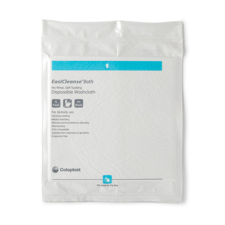 Coloplast Bedside-Care EasiCleanse Bath No-Rinse Self-Foaming Disposable Wash Cloth