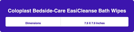 Coloplast Bedside-Care EasiCleanse Bath No-Rinse Self-Foaming Disposable Wash Cloth