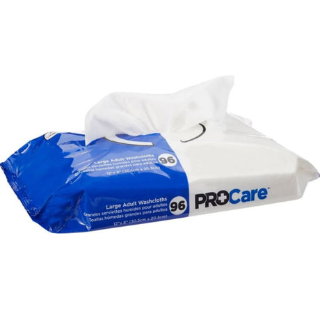 ProCare Large Adult Washcloths, 12" x 8"