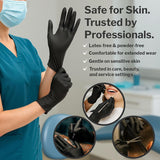 CareStock Black Nitrile Exam Gloves, Chemo Tested, X-Large