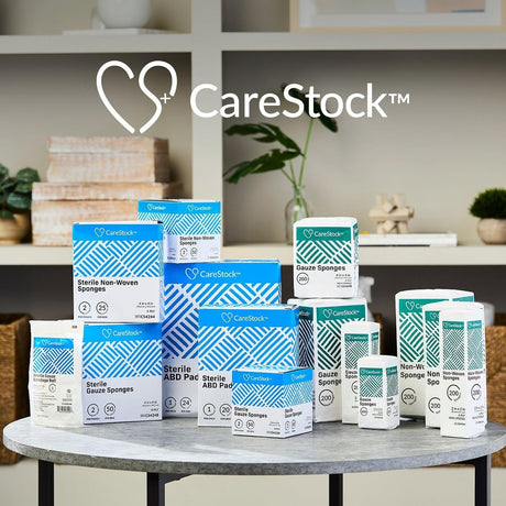CareStock Gauze Sponge, 2 x 2 in. 12-Ply, Medical-Grade Cotton Wound Dressing