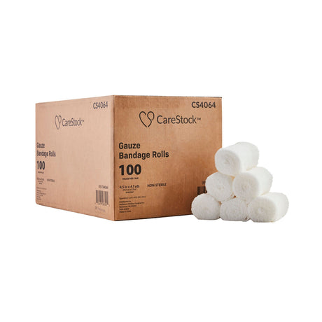 CareStock Nonsterile Gauze Bandage Roll, Sterile, 4.5 Inch x 4.1 Yard