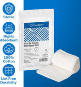 CareStock Sterile Gauze Bandage Roll, Sterile, 4.5 Inch x 4.1 Yard