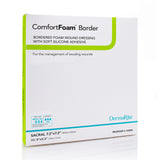 ComfortFoam Border Foam Wound Dressing w/ Adhesive, Sacral 18.4 x 18.4 cm