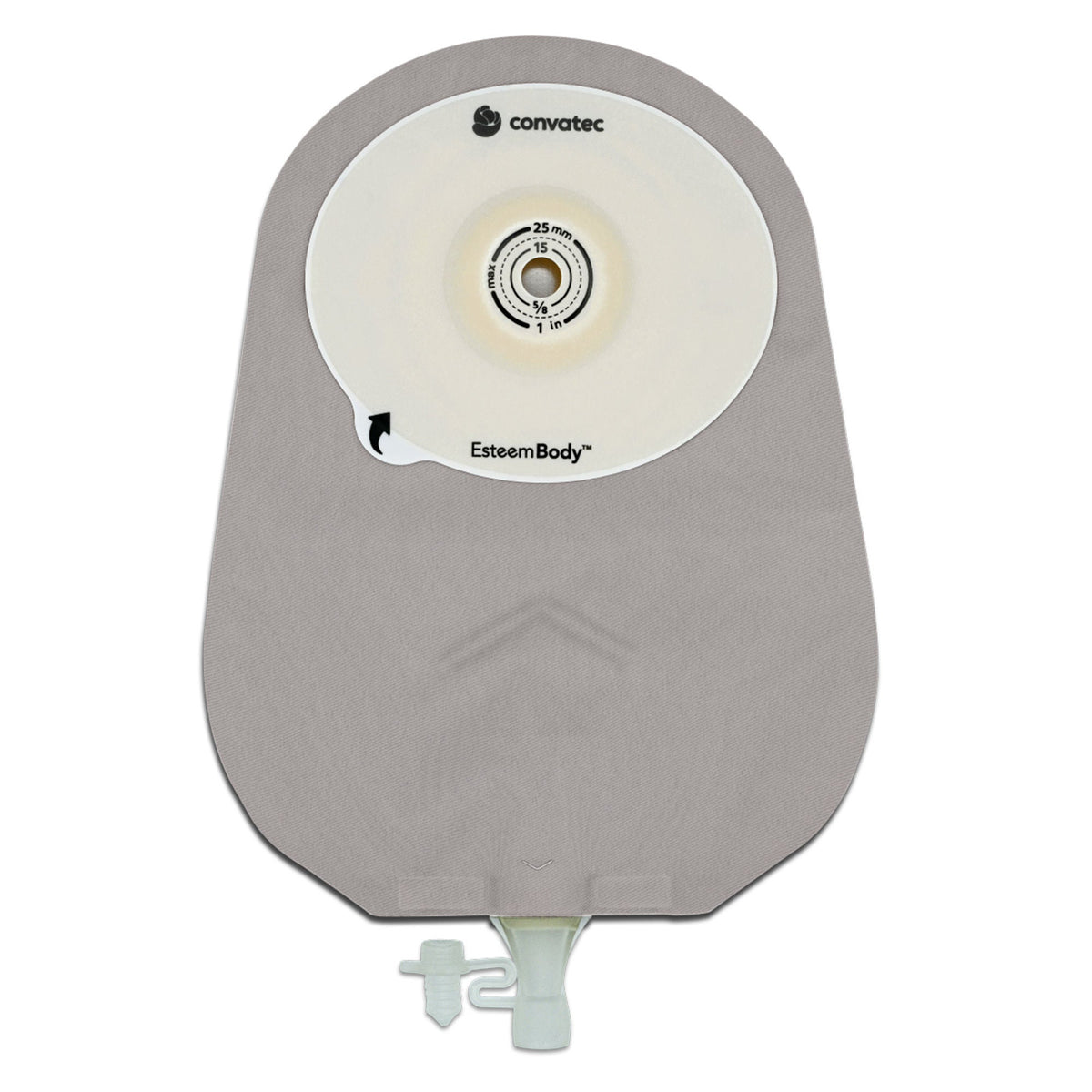 ConvaTec Esteem Body Soft Convex One-Piece Urostomy Pouch, Cut-to-Fit 10-35mm, 10", Box of 10 - 423713 - LL Medico