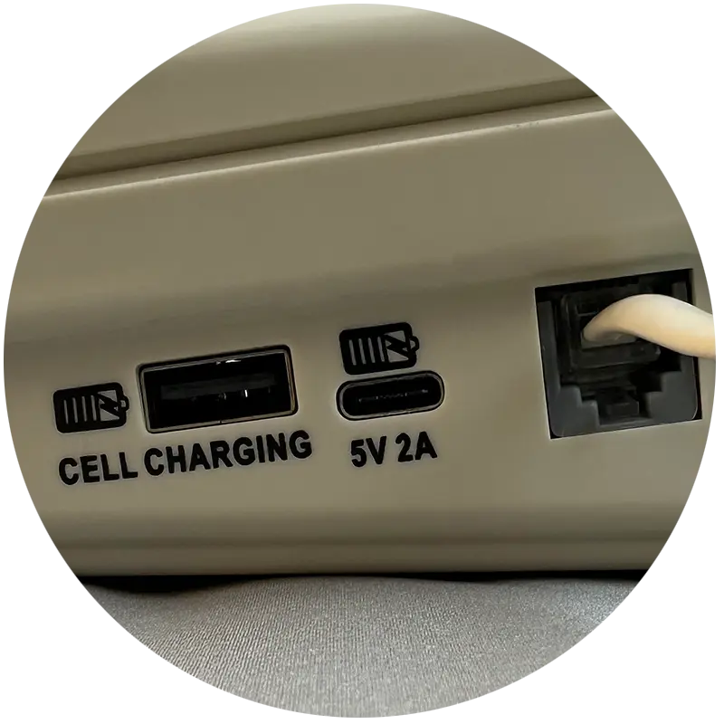 Med-Pat D520U Corded Phone with USB-A & USB-C Charging