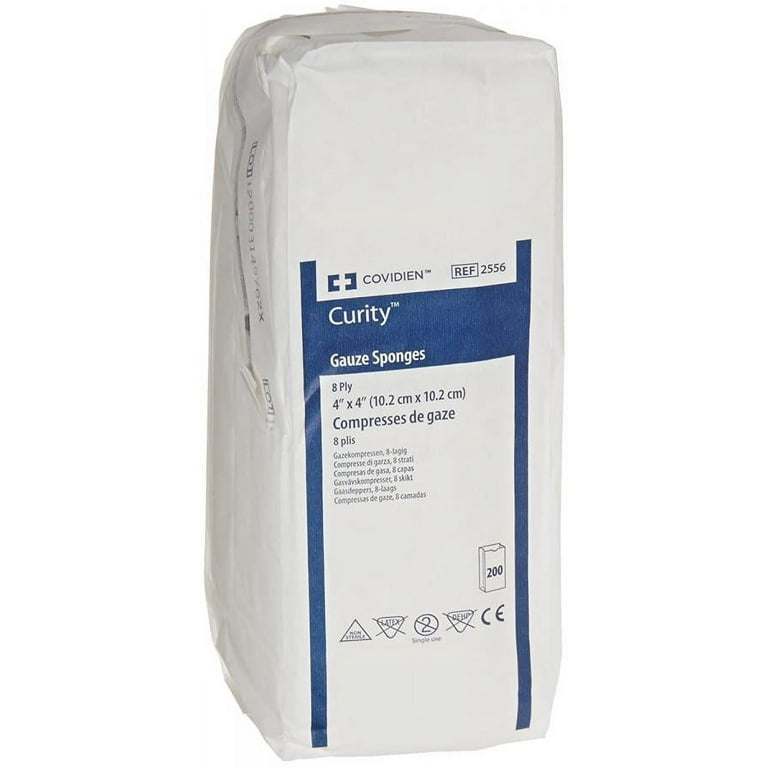 Curity USP Type VII Gauze Sponge, 4 x 4 Inch, 8-Ply