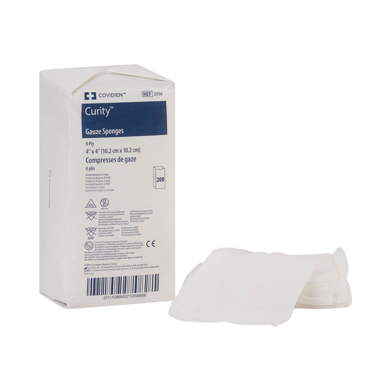 Curity USP Type VII Gauze Sponge, 4 x 4 Inch, 8-Ply