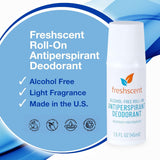 Freshscent Alcohol-Free Roll-On Antiperspirant Deodorant, Unscented, 1.5 fl oz