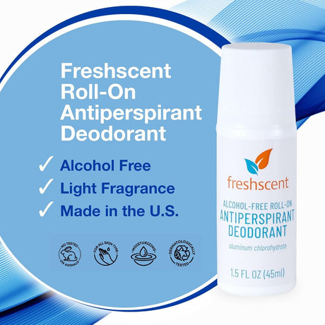 Freshscent Alcohol-Free Roll-On Antiperspirant Deodorant, Unscented, 1.5 fl oz