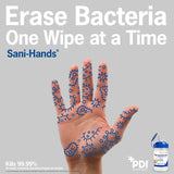 Sani-Hands Hand Sanitizing Wipes, Ethyl Alcohol, Unscented