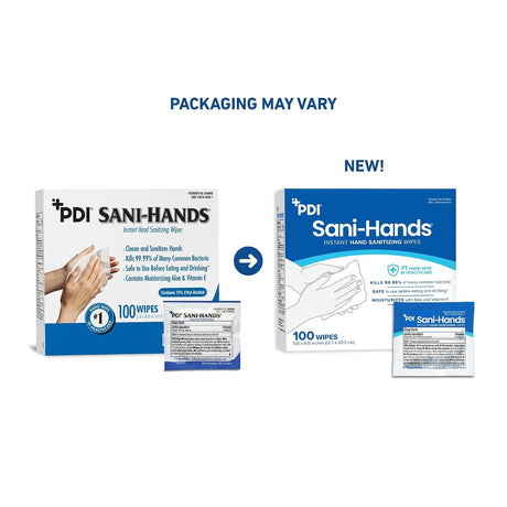 Sani-Hands Hand Sanitizing Wipes, Ethyl Alcohol, Unscented