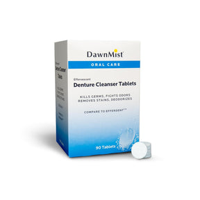DawnMist Effervescent Denture Cleanser Tablets, Box of 90